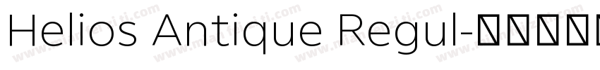 Helios Antique Regul字体转换